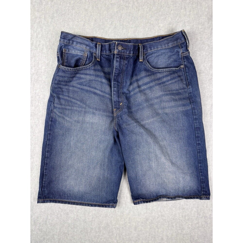 Levis 569 Jeans Shorts Mens Size 42 Blue Denim Loose Baggy Straight Y2K